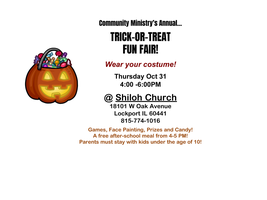 Trick-Or-Treat Fun Fair